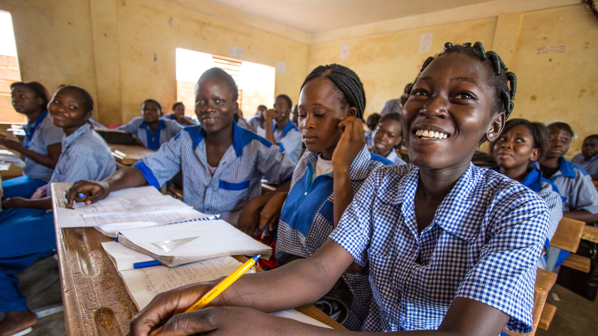 Students in Burkina Faso