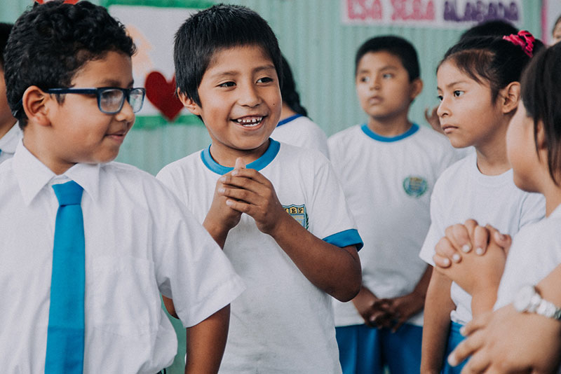 Students in Peru