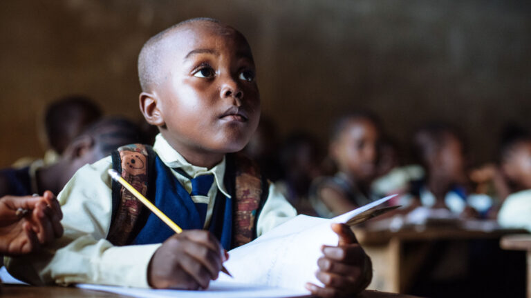 Young student in Sierra Leone