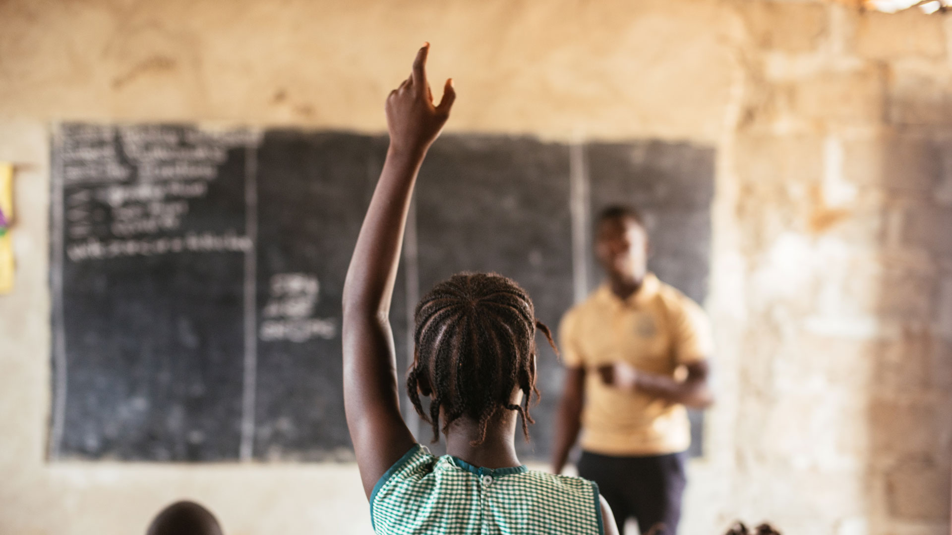 Classroom scene in Sierra Leone