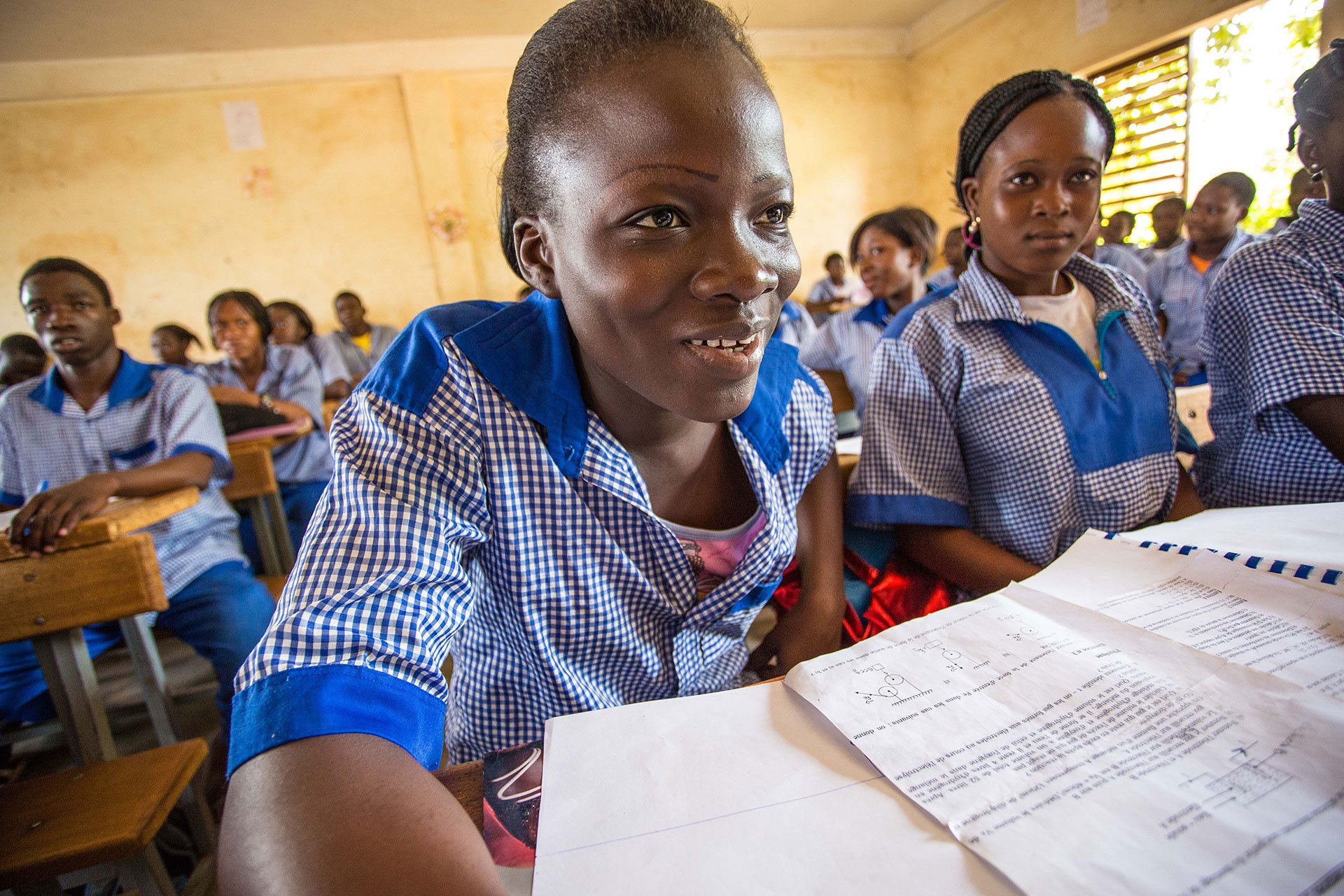 Burkina Faso classroom scene